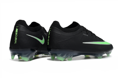 Nike Air Zoom Mercurial Vapor 17 Elite FG Firm Ground Soccer Cleats - Black/Electric Green/Metallic Silver