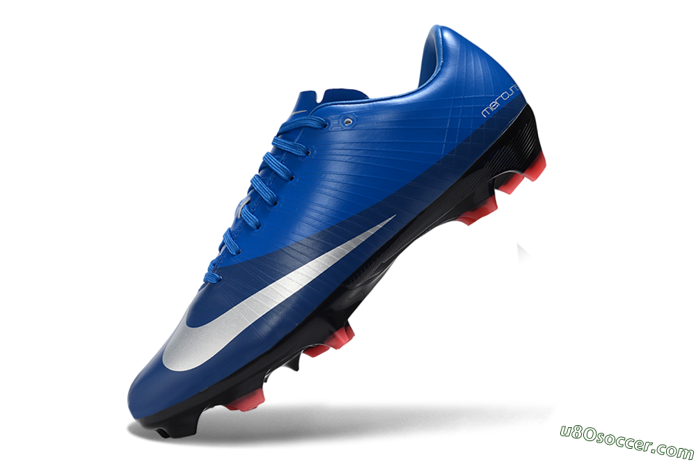 CR7 x Nike Air Zoom Mercurial Vapor 16 Elite FG Firm Ground Soccer Cleats - Blue/Electric Blue/Space Blue 5