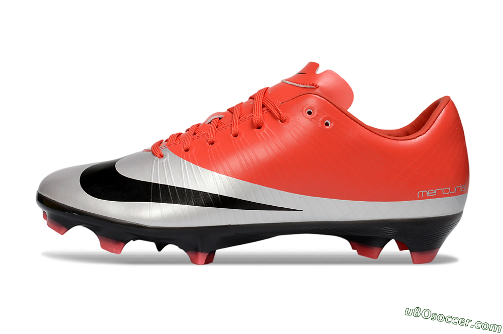 Nike Air Zoom Mercurial Vapor 16 Elite FG Firm Ground Soccer Cleats - Red/Vibrant Red/Steel Gray 2
