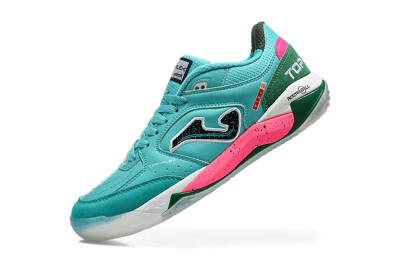 Joma Top Flex IC Indoor & Futsal Soccer Shoes - Turquoise/Electric Turquoise/Neon Pink