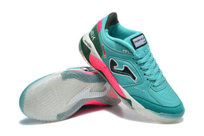 Joma Top Flex IC Indoor & Futsal Soccer Shoes - Turquoise/Electric Turquoise/Neon Pink