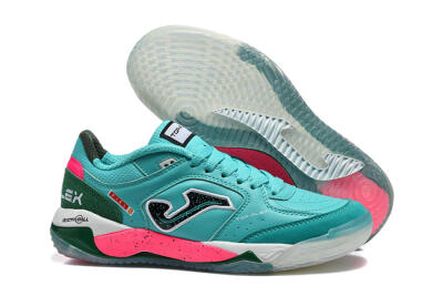 Joma Top Flex IC Indoor & Futsal Soccer Shoes - Turquoise/Electric Turquoise/Neon Pink