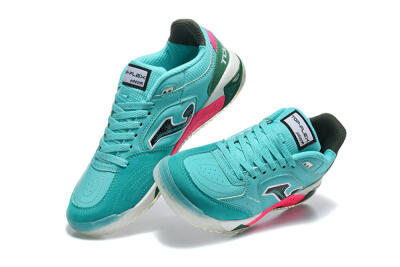 Joma Top Flex IC Indoor & Futsal Soccer Shoes - Turquoise/Electric Turquoise/Neon Pink