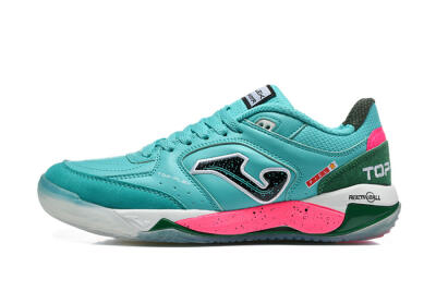 Joma Top Flex IC Indoor & Futsal Soccer Shoes - Turquoise/Electric Turquoise/Neon Pink