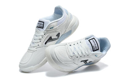 Joma Top Flex IC Indoor & Futsal Soccer Shoes - White/Ice Blue/Black