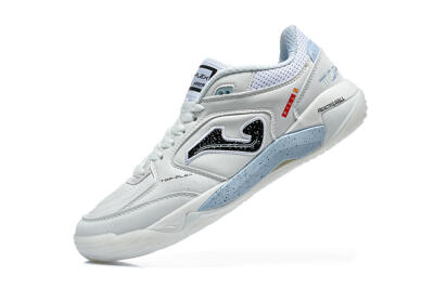 Joma Top Flex IC Indoor & Futsal Soccer Shoes - White/Ice Blue/Black