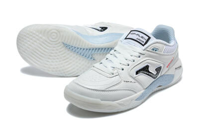 Joma Top Flex IC Indoor & Futsal Soccer Shoes - White/Ice Blue/Black