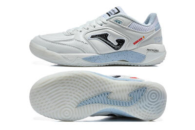 Joma Top Flex IC Indoor & Futsal Soccer Shoes - White/Ice Blue/Black