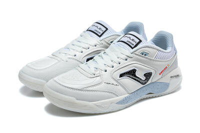 Joma Top Flex IC Indoor & Futsal Soccer Shoes - White/Ice Blue/Black