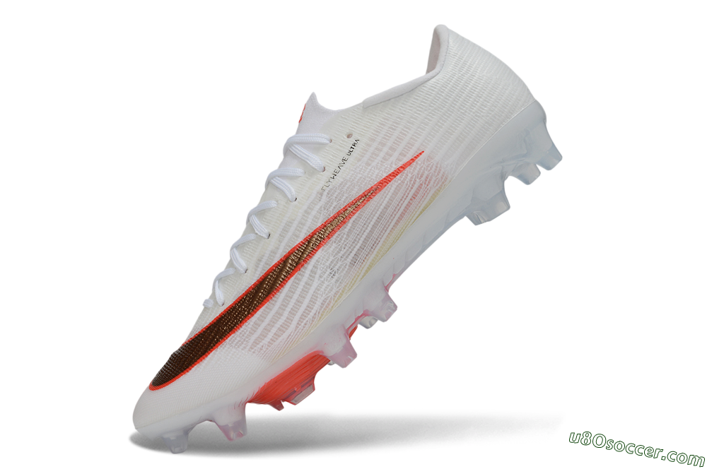 Nike Air Zoom Mercurial Superfly 11 Elite AG Artificial Grass Soccer Cleats - White/Metallic Bronze/Bright Crimson 6