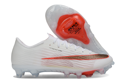 Nike Air Zoom Mercurial Superfly 11 Elite AG Artificial Grass Soccer Cleats - White/Metallic Bronze/Bright Crimson