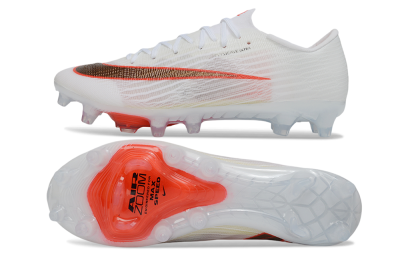 Nike Air Zoom Mercurial Superfly 11 Elite AG Artificial Grass Soccer Cleats - White/Metallic Bronze/Bright Crimson
