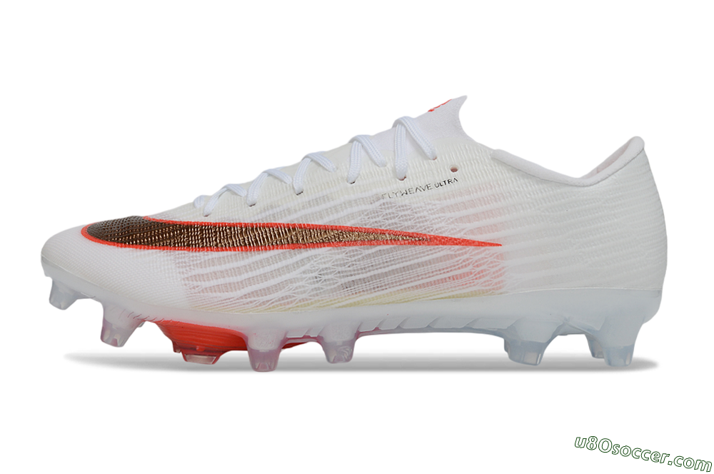 Nike Air Zoom Mercurial Superfly 11 Elite AG Artificial Grass Soccer Cleats - White/Metallic Bronze/Bright Crimson 2