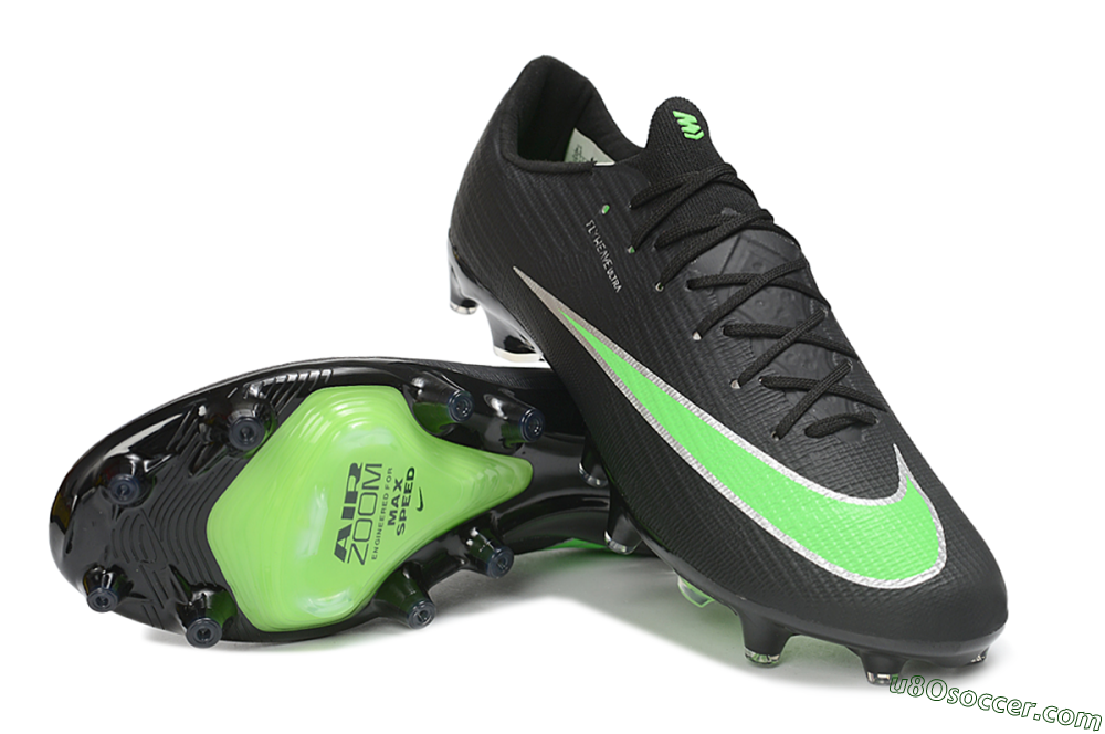 Nike Air Zoom Mercurial Superfly 11 Elite AG Artificial Grass Soccer Cleats - Black/Black/Electric Green 4