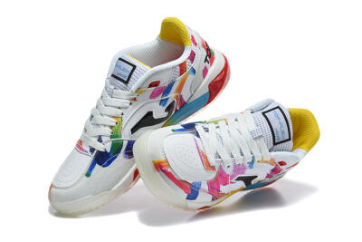Joma Top Flex IC Indoor & Futsal Soccer Shoes - White/Multi-color/Artistic-print