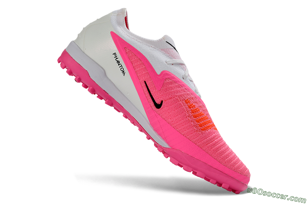Nike Phantom 6 Elite Low TF Artificial Turf Soccer Shoes - Pink/Hyper Pink/White 5
