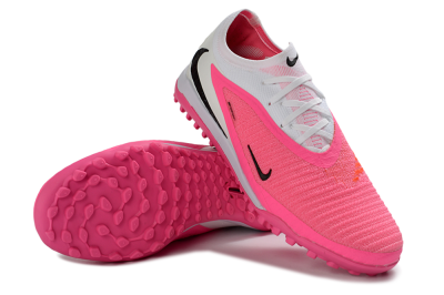 Nike Phantom 6 Elite Low TF Artificial Turf Soccer Shoes - Pink/Hyper Pink/White