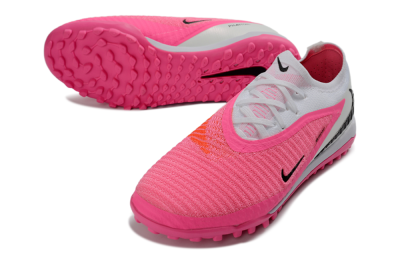 Nike Phantom 6 Elite Low TF Artificial Turf Soccer Shoes - Pink/Hyper Pink/White