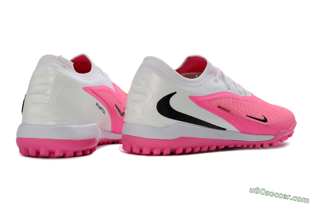Nike Phantom 6 Elite Low TF Artificial Turf Soccer Shoes - Pink/Hyper Pink/White 7