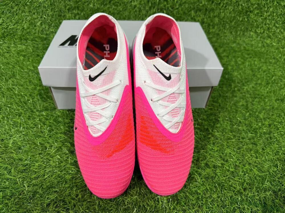 Nike Phantom 6 Elite Low TF Artificial Turf Soccer Shoes - Pink/Hyper Pink/White