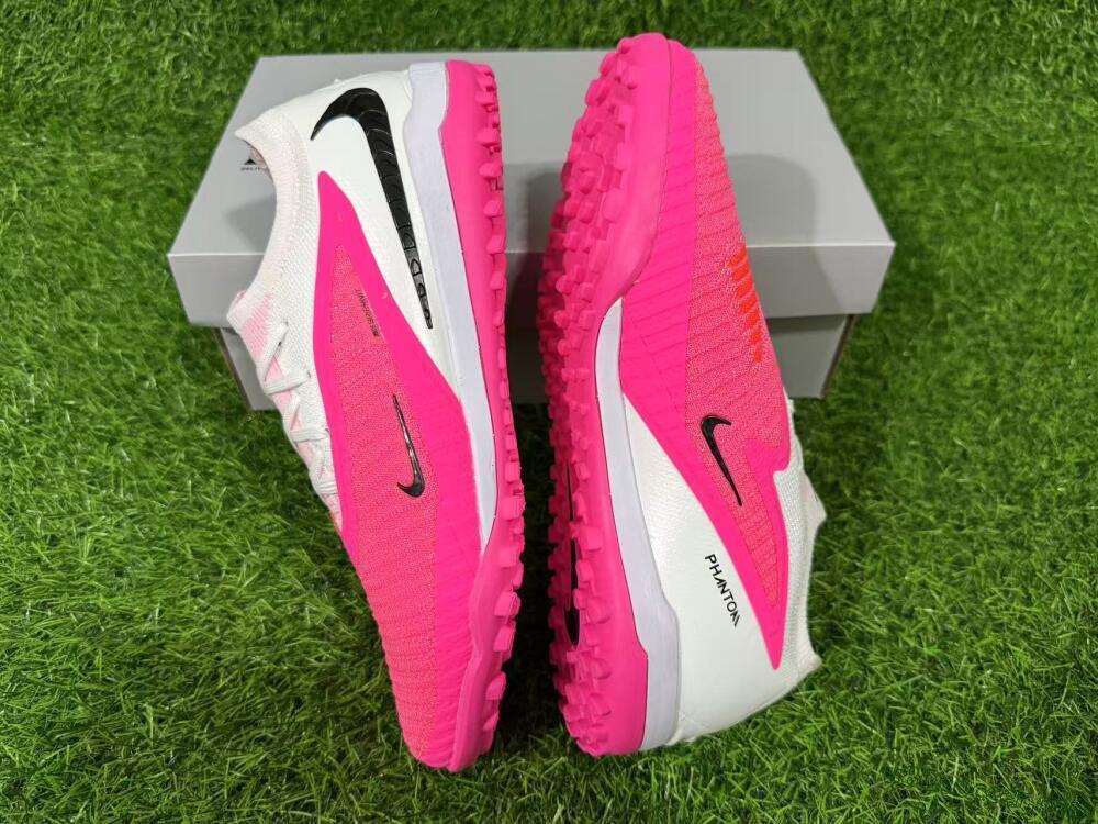 Nike Phantom 6 Elite Low TF Artificial Turf Soccer Shoes - Pink/Hyper Pink/White