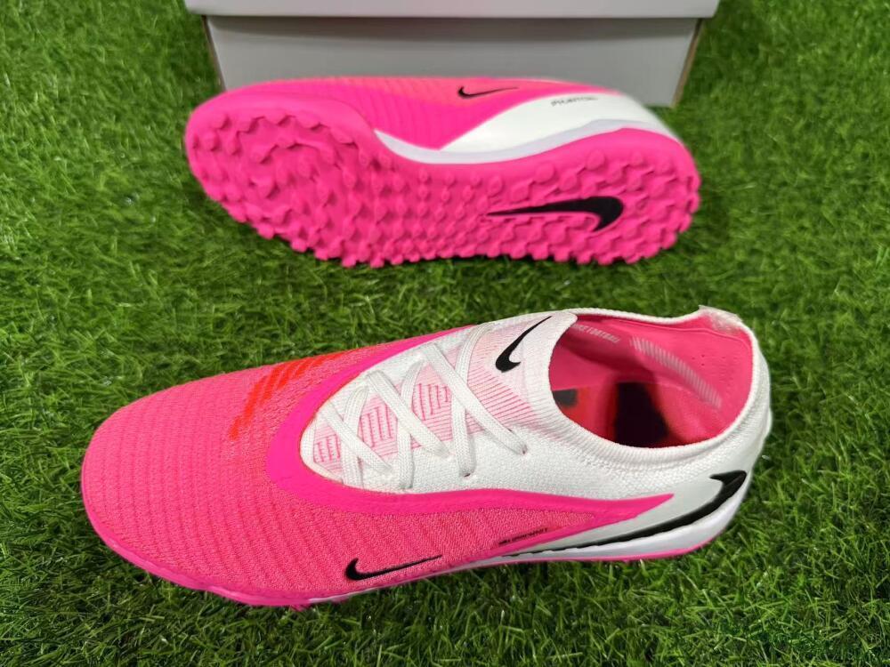 Nike Phantom 6 Elite Low TF Artificial Turf Soccer Shoes - Pink/Hyper Pink/White