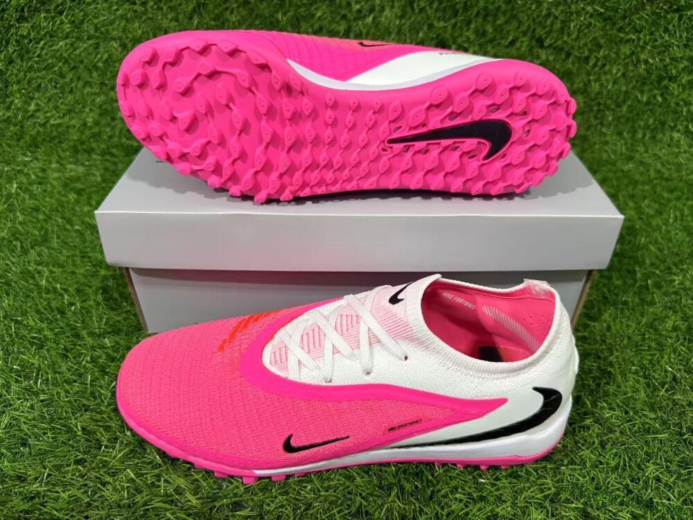 Nike Phantom 6 Elite Low TF Artificial Turf Soccer Shoes - Pink/Hyper Pink/White