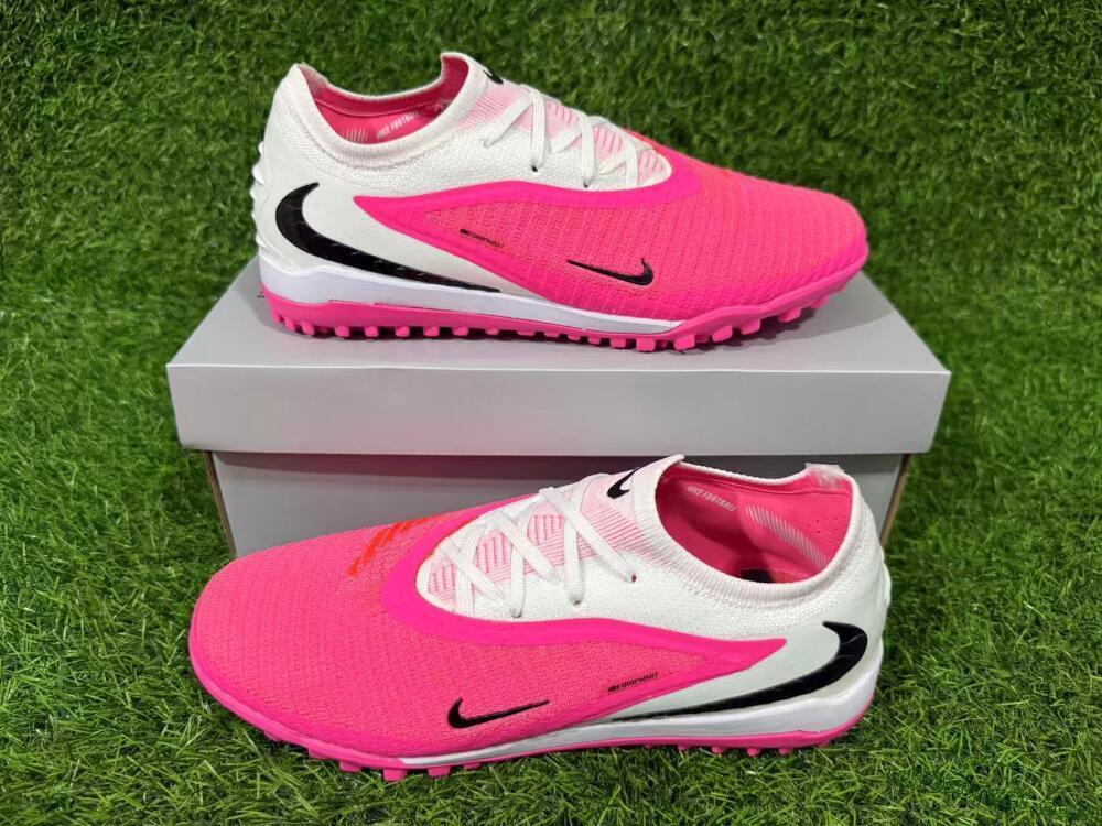Nike Phantom 6 Elite Low TF Artificial Turf Soccer Shoes - Pink/Hyper Pink/White