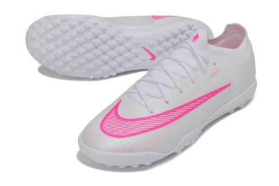 Nike Air Zoom Mercurial Vapor 17 Elite TF Artificial Turf Soccer Shoes - White/White/Pink Blast