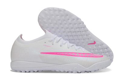 Nike Air Zoom Mercurial Vapor 17 Elite TF Artificial Turf Soccer Shoes - White/White/Pink Blast