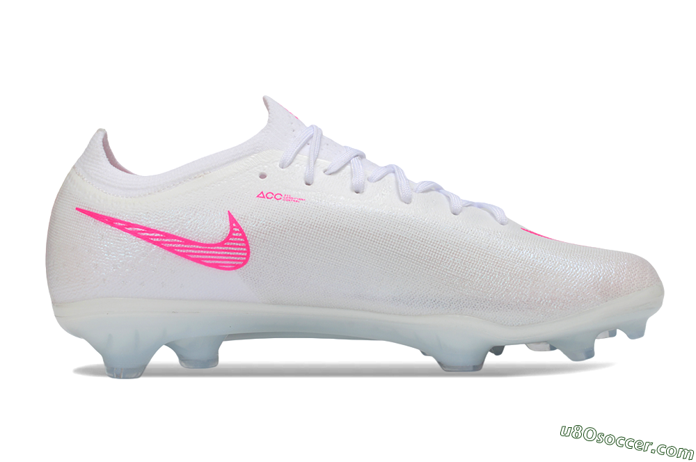 Nike Air Zoom Mercurial Vapor 17 Elite TF Artificial Turf Soccer Shoes - White/White/Pink Blast 5