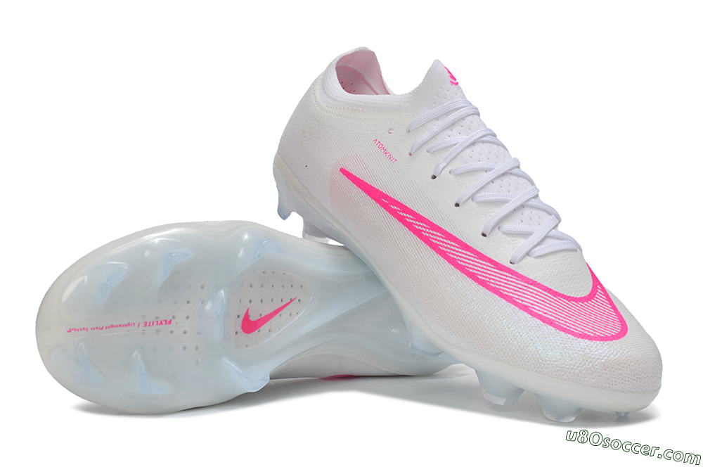 Nike Air Zoom Mercurial Vapor 17 Elite FG Firm Ground Soccer Cleats - White/White/Hyper Pink 0