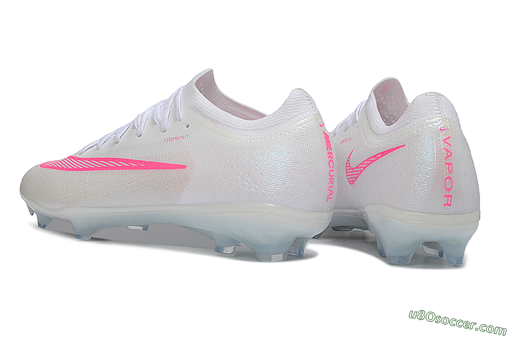 Nike Air Zoom Mercurial Vapor 17 Elite FG Firm Ground Soccer Cleats - White/White/Hyper Pink 4