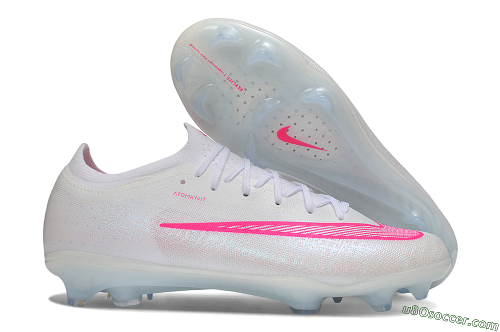 Nike Air Zoom Mercurial Vapor 17 Elite FG Firm Ground Soccer Cleats - White/White/Hyper Pink 1