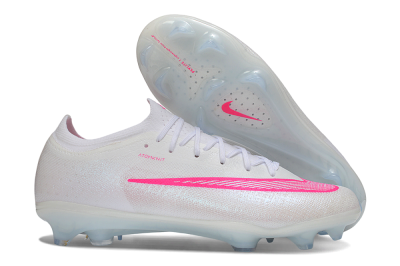 Nike Air Zoom Mercurial Vapor 17 Elite FG Firm Ground Soccer Cleats - White/White/Hyper Pink