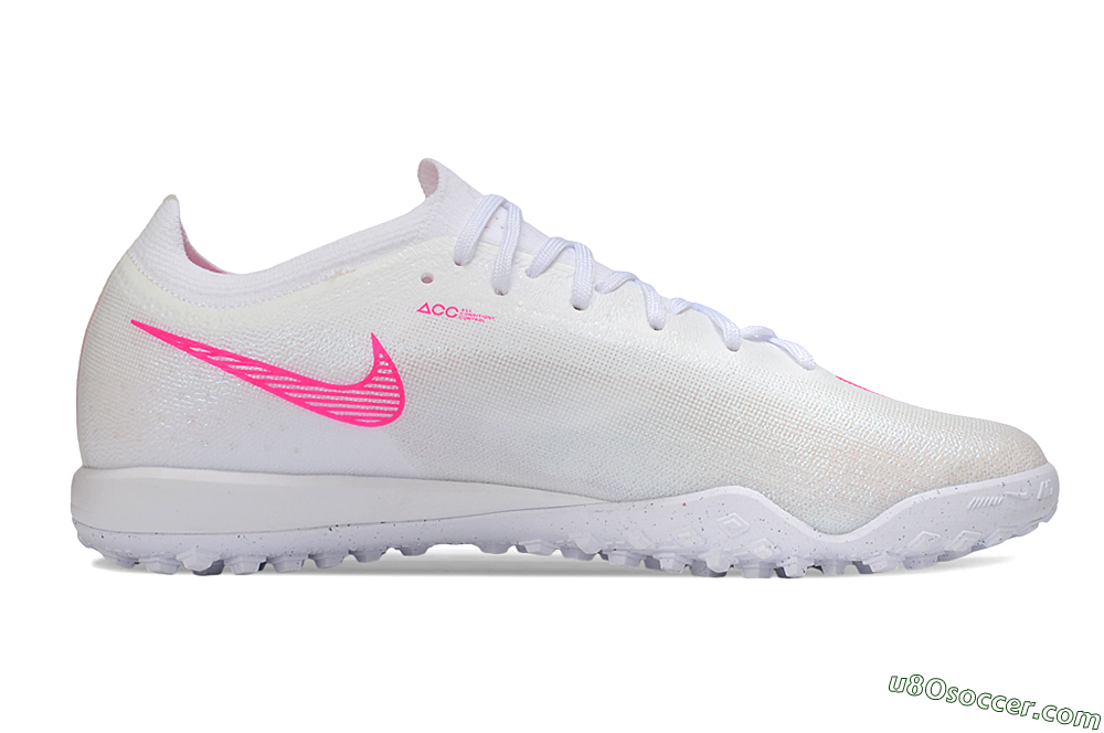 Nike Air Zoom Mercurial Vapor 17 Elite FG Firm Ground Soccer Cleats - White/White/Hyper Pink 5