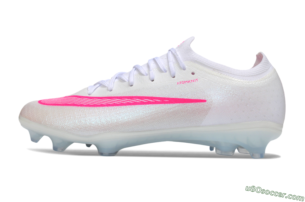 Nike Air Zoom Mercurial Vapor 17 Elite FG Firm Ground Soccer Cleats - White/White/Hyper Pink 2