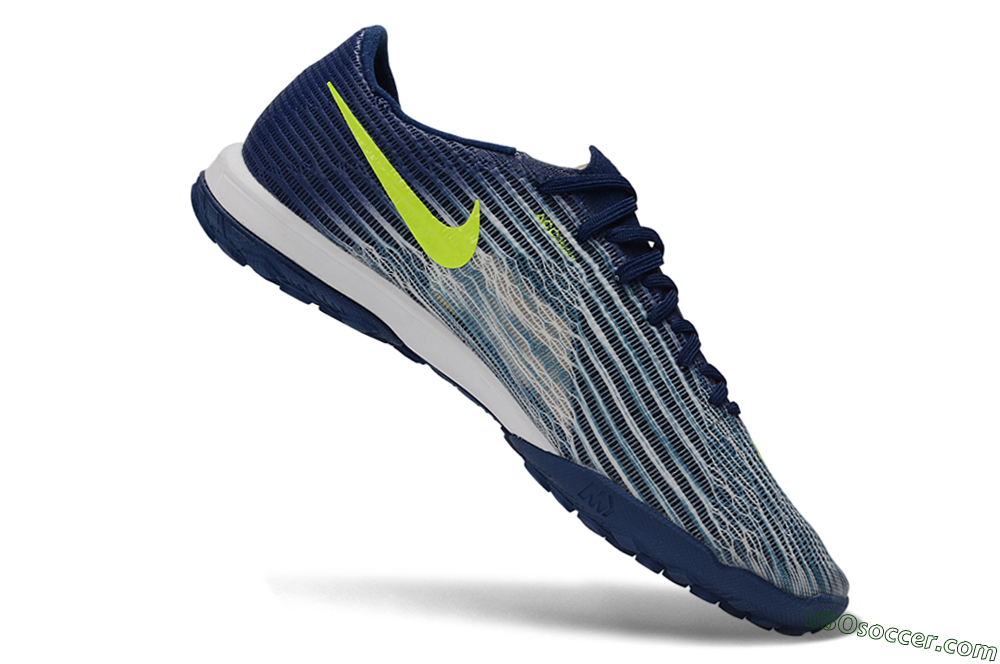 Nike Air Zoom Mercurial Superfly 11 Elite TF Artificial Turf Soccer Shoes - Blue/Midnight Navy/Volt 4