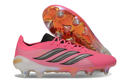 Adidas Predator 26 Elite SG Soft Ground Soccer Cleats - Pink/Berry Pink/Metallic Black