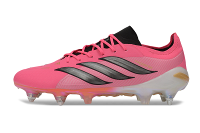 Adidas Predator 26 Elite SG Soft Ground Soccer Cleats - Pink/Berry Pink/Metallic Black