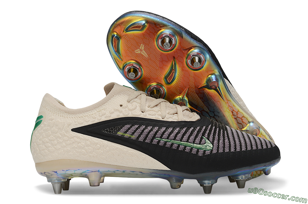 Nike Phantom 6 Elite Low SG Soft Ground Soccer Cleats - Beige/Sanddrift/Black 1