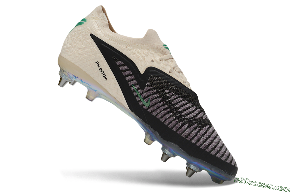 Nike Phantom 6 Elite Low SG Soft Ground Soccer Cleats - Beige/Sanddrift/Black 4