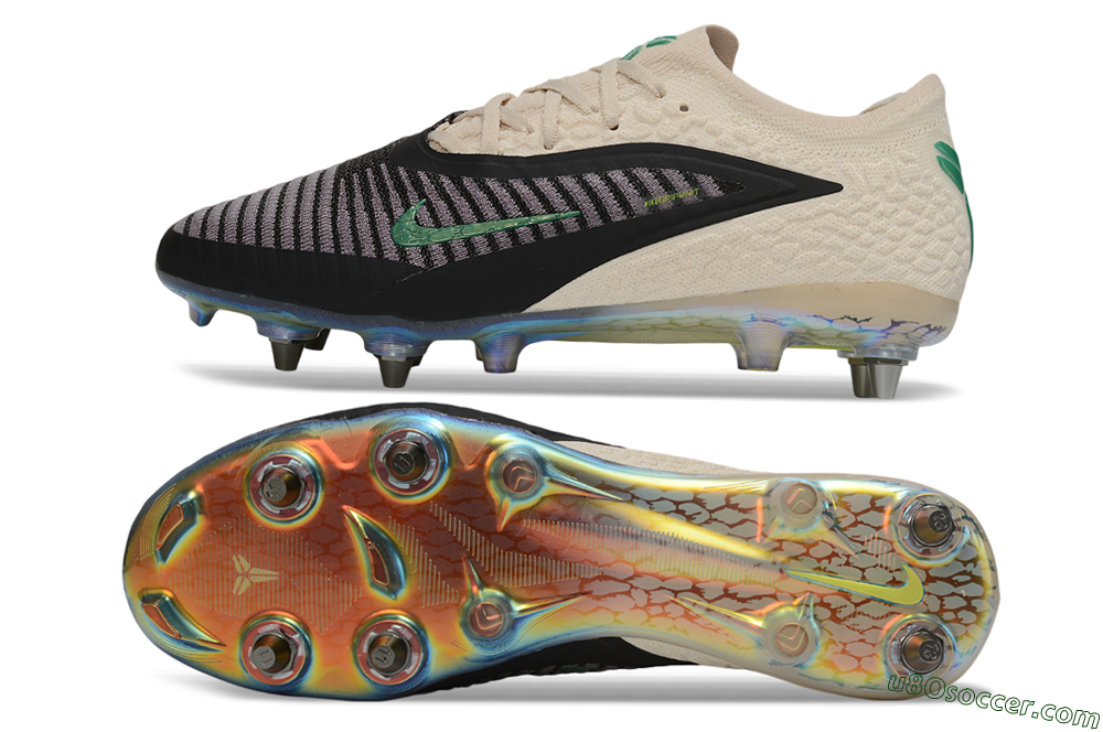 Nike Phantom 6 Elite Low SG Soft Ground Soccer Cleats - Beige/Sanddrift/Black 0