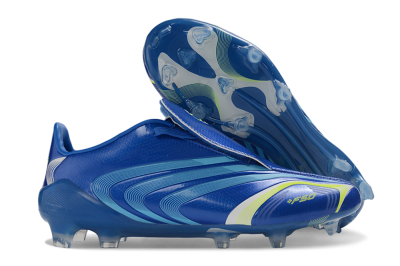Messi x Adidas F50 Elite Tunit FG Firm Ground Soccer Cleats - Blue/Lucid Blue/Solar Yellow