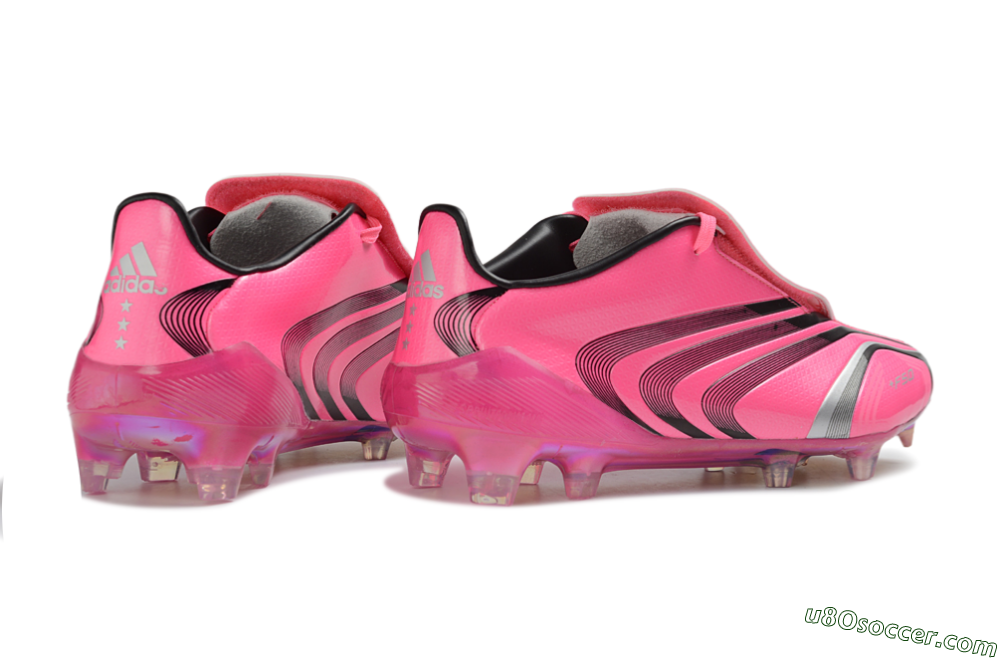Messi x Adidas F50 Elite Tunit FG Firm Ground Soccer Cleats - Pink/Lucid Pink/Core Black 6