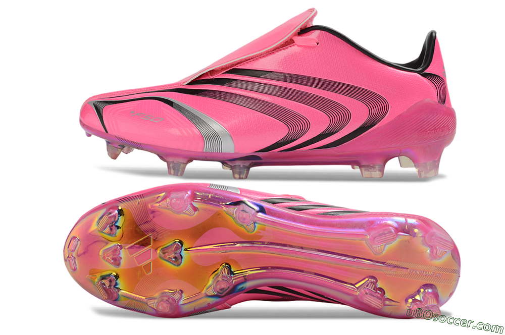 Messi x Adidas F50 Elite Tunit FG Firm Ground Soccer Cleats - Pink/Lucid Pink/Core Black 0