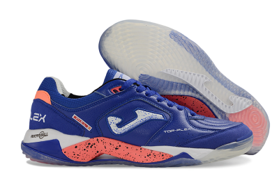 Joma Top Flex IC Indoor & Futsal Soccer Shoes - Blue/Royal Blue/Coral Pink