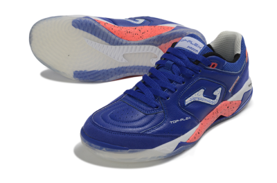 Joma Top Flex IC Indoor & Futsal Soccer Shoes - Blue/Royal Blue/Coral Pink