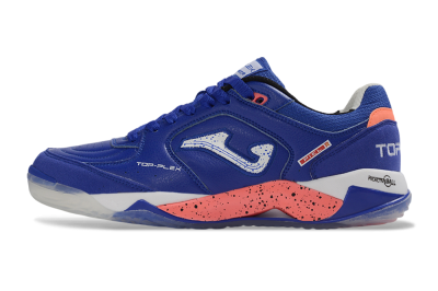 Joma Top Flex IC Indoor & Futsal Soccer Shoes - Blue/Royal Blue/Coral Pink