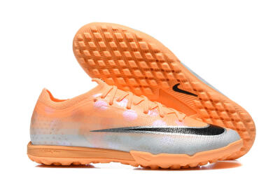 Nike Air Zoom Mercurial Vapor 17 Elite TF Artificial Turf Soccer Shoes - Orange/Sunset Glow/Metallic Silver